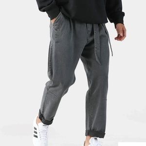 Kidoriman Oleno Harem Denim Pants in Black Denim unisex